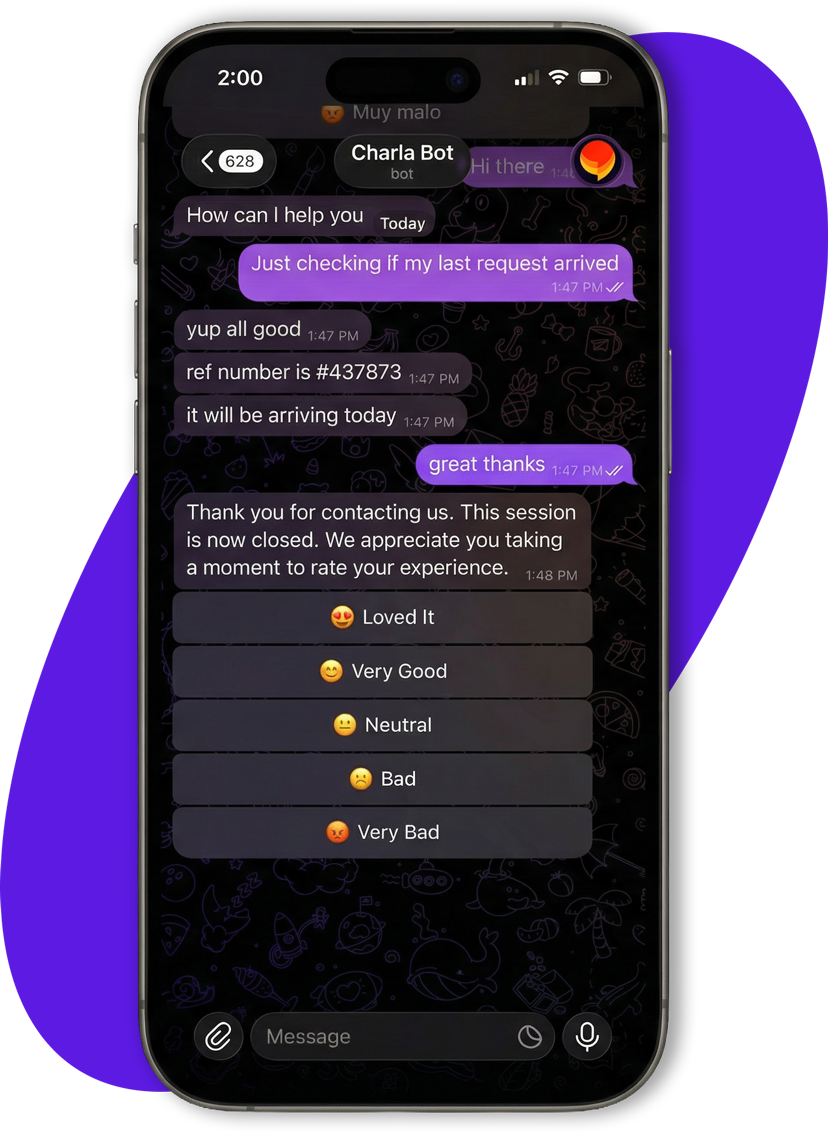 Telegram Chatbot Feedback